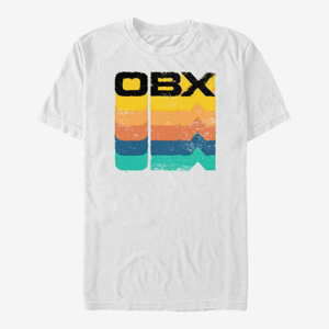 Queens Netflix Outer Banks - OBX Rainbow Stack Men's T-Shirt White