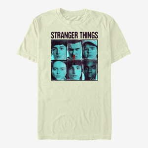 Queens Netflix Stranger Things - Halftone Gang Men's T-Shirt Natural
