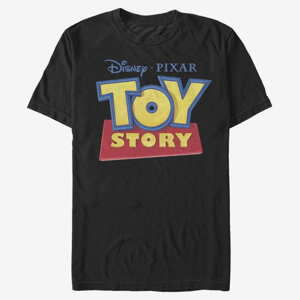 Queens Pixar Toy Story - 3D Logo Men's T-Shirt Black