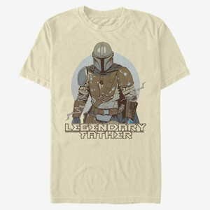 Queens Star Wars: The Mandalorian - Lone Father Men's T-Shirt Natural