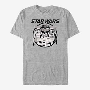 Queens Star Wars: Visions - Dark Side Anime Men's T-Shirt Heather Grey