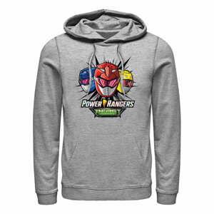 Queens Hasbro Power Rangers - Beast Morphers Helmets Unisex Hoodie Heather Grey