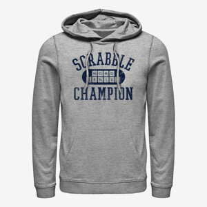 Queens Hasbro Scrabble - SCRABBLE CHAMPION COLLEGIATE Unisex Hoodie Heather Grey