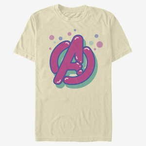 Queens Marvel Avengers Classic - Bubble Avengers Icon Men's T-Shirt Natural