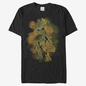 Queens Marvel Guardians Of The Galaxy 2 - Watercolor Groot Men's T-Shirt Black