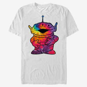 Queens Pixar Toy Story - Tie Dye Alien Men's T-Shirt White