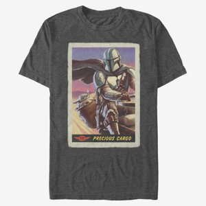 Queens Star Wars: The Mandalorian - Precious Cargo Poster Men's T-Shirt Dark Heather Grey