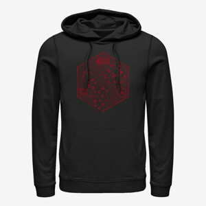 Queens Hasbro Dungeons & Dragons - Icosahedron Schematic Unisex Hoodie Black