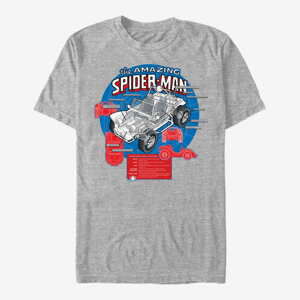 Queens Marvel - Amazing Spider-Mobile Men's T-Shirt Heather Grey