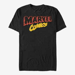 Queens Marvel - RETRO LOGO Men's T-Shirt Black