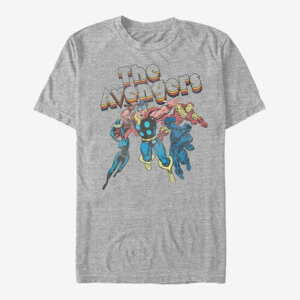 Queens Marvel Avengers Classic - AVENGERS Men's T-Shirt Heather Grey