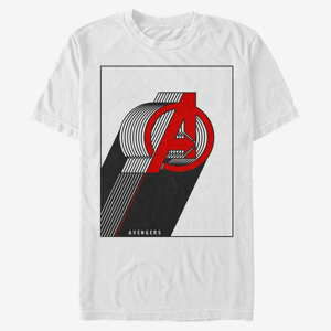 Queens Marvel Classic - Layered Avengers Men's T-Shirt White