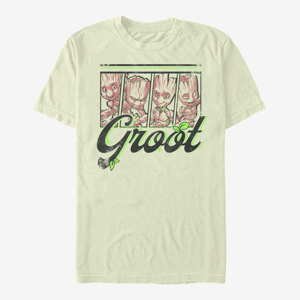 Queens Marvel Guardians Of The Galaxy Classic - FOUR PANEL GROOT Men's T-Shirt Natural