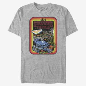 Queens Netflix Stranger Things - Retro Mash Men's T-Shirt Heather Grey