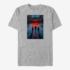 Queens Netflix Stranger Things - Russia Poster Men's T-Shirt Heather Grey