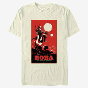 Queens Star Wars Book of Boba Fett - Bounty Hunter Poster Men's T-Shirt Natural