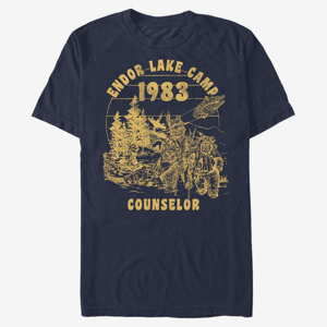 Queens Star Wars: Classic - Ewok Camper Men's T-Shirt Navy Blue