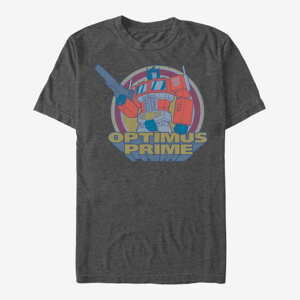 Queens Hasbro Transformers - Epic Optimus Men's T-Shirt Dark Heather Grey