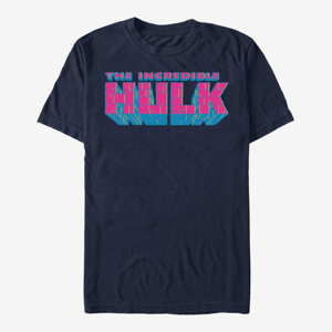 Queens Marvel - Neon Hulk Men's T-Shirt Navy Blue