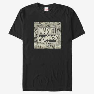Queens Marvel Avengers Classic - Marvel Logo Men's T-Shirt Black