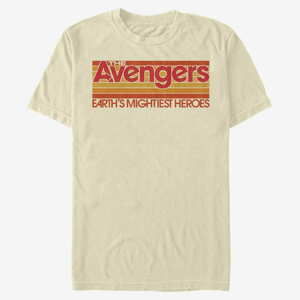 Queens Marvel Avengers Classic - Retro Avengers Men's T-Shirt Natural