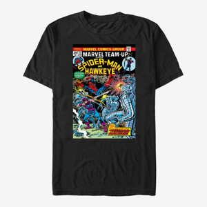 Queens Marvel Avengers Classic - Spidey & Hawkeye Men's T-Shirt Black