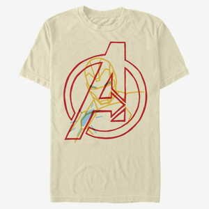 Queens Marvel Classic - IronMan Avengers Men's T-Shirt Natural