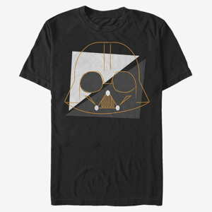 Queens Star Wars: Classic - Spooky Vader Lines Men's T-Shirt Black