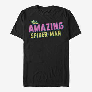 Queens Marvel Spider-Man Classic - Retro Logo Men's T-Shirt Black