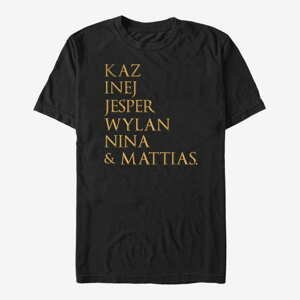 Queens Netflix Shadow and Bone - Six of Crows Character Stack Men's T-Shirt Black