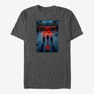 Queens Netflix Stranger Things - Russia Poster Men's T-Shirt Dark Heather Grey