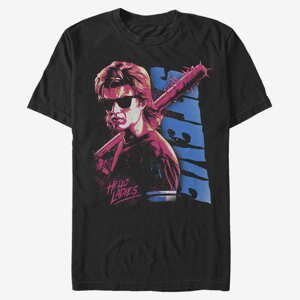 Queens Netflix Stranger Things - Splatterpunk Steve Men's T-Shirt Black