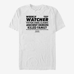 Queens Netflix Stranger Things - Weekly Watcher Men's T-Shirt White