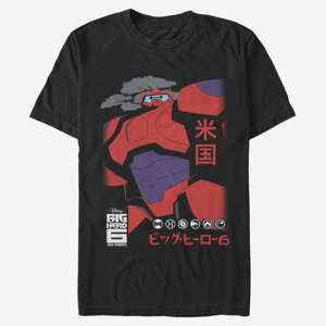 Queens Pixar Big Hero 6 Series - Cool Baymax Men's T-Shirt Black