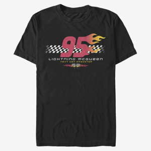 Queens Pixar Cars - Flaming Ninety Five Men's T-Shirt Black