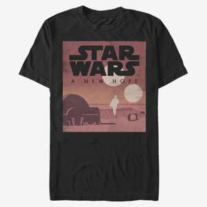 Queens Star Wars: Classic - New Hope Minimalist Men's T-Shirt Black