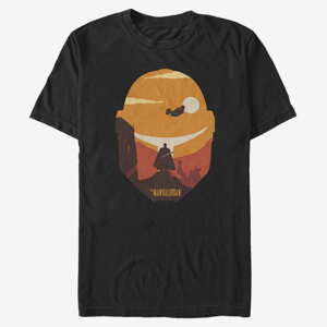 Queens Star Wars: The Mandalorian - Dark Saber Poster Men's T-Shirt Black