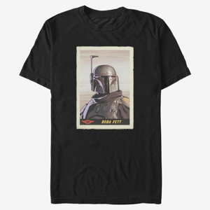 Queens Star Wars: The Mandalorian - Fett Card Men's T-Shirt Black