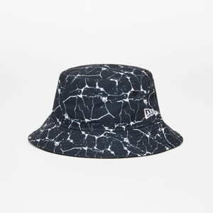 Klobouk New Era Marble Tapered Print Bucket Hat Black/ White