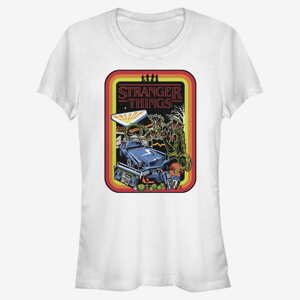 Queens Netflix Stranger Things - Retro Mash Women's T-Shirt White