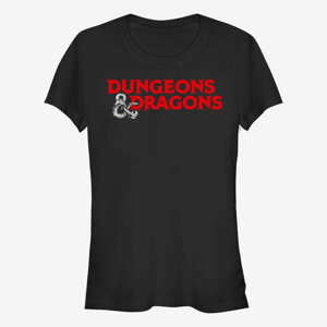 Queens Hasbro Dungeons & Dragons - Rendered Logo Women's T-Shirt Black