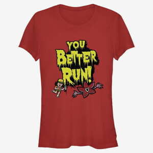 Queens Netflix Stranger Things - Better Run Women's T-Shirt Red