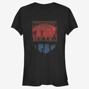 Queens Netflix Stranger Things - Flay Trail Women's T-Shirt Black