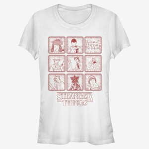 Queens Netflix Stranger Things - Season One Line Women's T-Shirt White