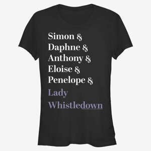 Queens Netflix Bridgerton - Name Stack Women's T-Shirt Black