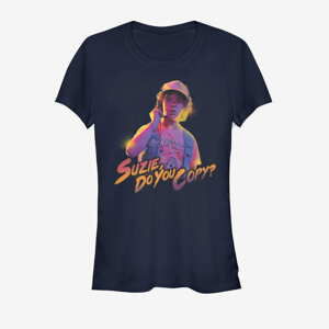 Queens Netflix Stranger Things - Do You Copy Women's T-Shirt Navy Blue