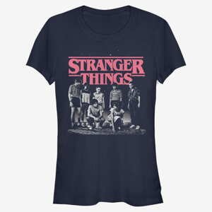 Queens Netflix Stranger Things - Stranger Fade Women's T-Shirt Navy Blue