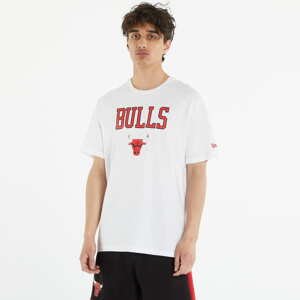 Tričko s krátkým rukávem New Era Chicago Bulls NBA Team Logo T-Shirt White/ Front Door Red