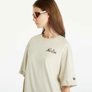 Tričko s krátkým rukávem New Era Character Graphic Oversized Cream T-Shirt UNISEX Stone/ Black