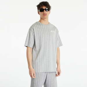 Tričko s krátkým rukávem New Era Pinstripe Oversized T-Shirt Heather Gray/ White